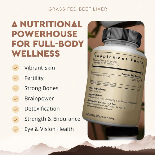 Grass-Fed Beef Liver Capsules