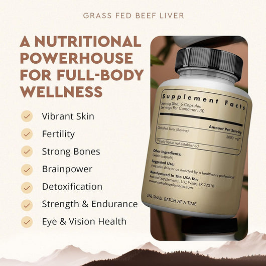 Grass-Fed Beef Liver Capsules