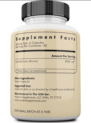 Grass-Fed Beef Liver Capsules