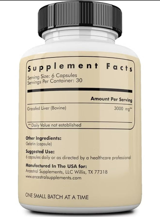 Grass-Fed Beef Liver Capsules