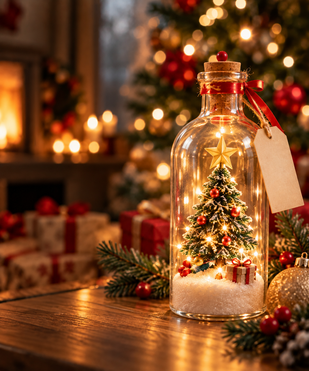 🎄 Miniature Snowy Christmas Scene